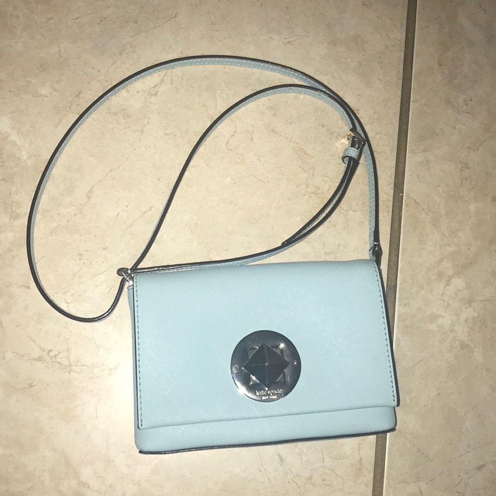 Baby blue Kate Spade side clutch
